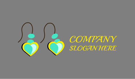 Bijoux Coeurs Pendants Logo