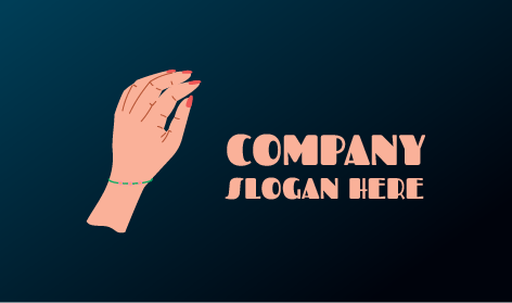 Logotipo De Joalheria Delicada Corrente De Mão