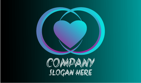 Gradient Heart Jewellery Logo