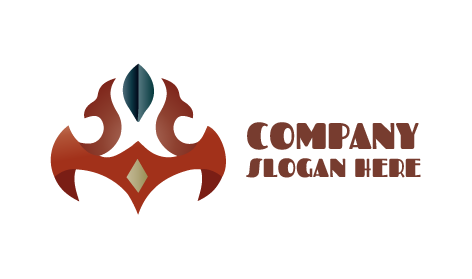 Logo De Bijoux De Couronne Marron