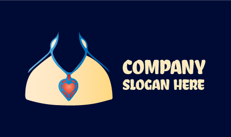 Red Heart Necklace Jewellery Logo