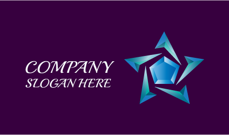 Logo De Bijoux En Diamant En Forme D'étoile
