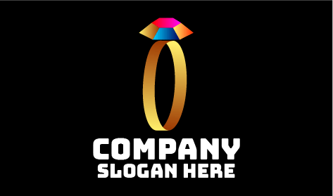 Stylish Ring Jewellery Logo