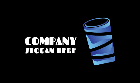 Logo De Verre À Jus À Rayures Noires