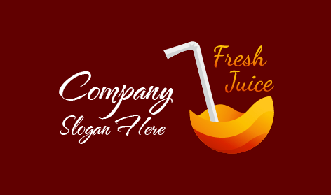 Fresh Juice Shop Logo
