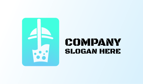 Logo De Jus De Litchi Boba Bubble