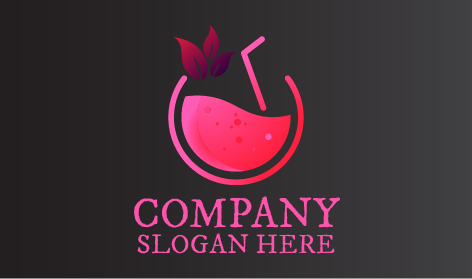 Minty Strawberry Juice Logo