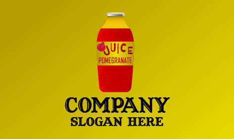 Pomegranate Juice Bottle Logo