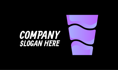 Logotipo De Jugo Morado Segmentado