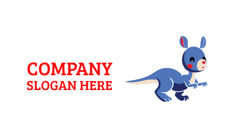 Logo Kangourou Wallaby Rougissant