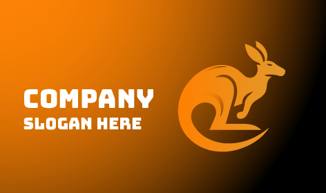 Logo Kangourou Marron Chameau