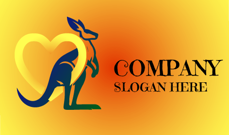 Coeur Tenant Le Logo Kangourou