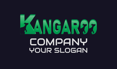 Logo Kangourou Excellent Typographie