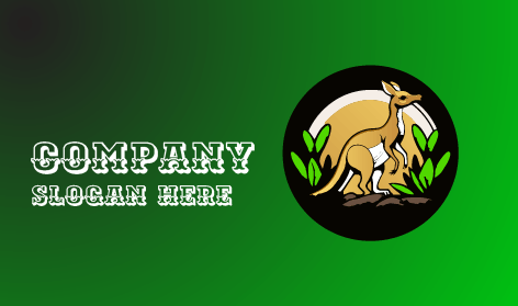 Logo Animal Kangourou Premium