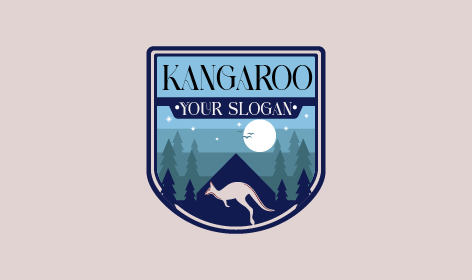 Logo Premium Bouclier Kangourou