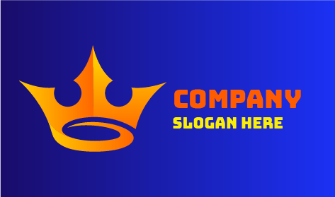 Elegantes Goldenes Königslogo