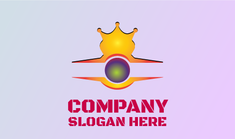 Purple Pendant Crown King Logo