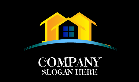 Logotipo De Paisajismo De Color Amarillo Brillante