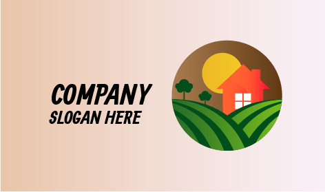 Logotipo De Paisajismo De Cultivos Verdes