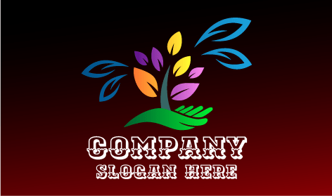 Logo Lansekap Daun Hidup