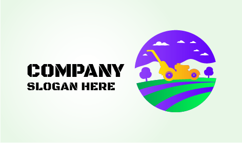 Logotipo De Paisajismo De Nubes Blancas