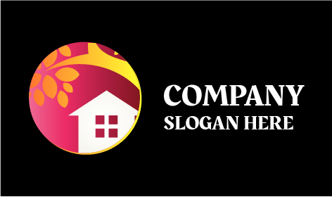 Logotipo De Paisajismo De Cabaña Blanca