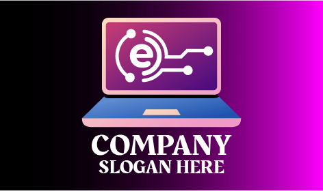 Elektronik Düz Ekran Dizüstü Bilgisayar Logosu