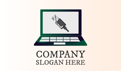 Logotipo Do Portátil Da Unidade Flash