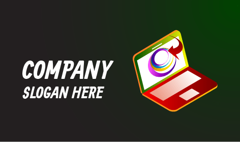 Logo Astratto Del Computer Portatile Sfumato