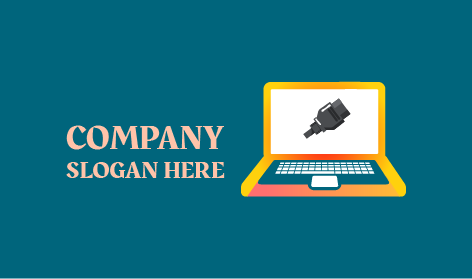 Logotipo De Cable Eléctrico De Computadora Portátil