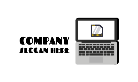 Logotipo De La Tarjeta De Memoria Del Portátil