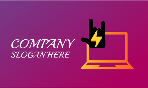 Logo D'ordinateur Portable De Services Réseau