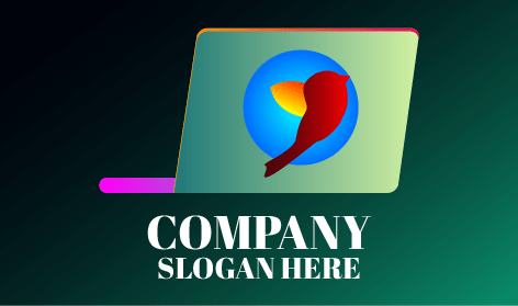 Red Hummingbird Laptop Logo