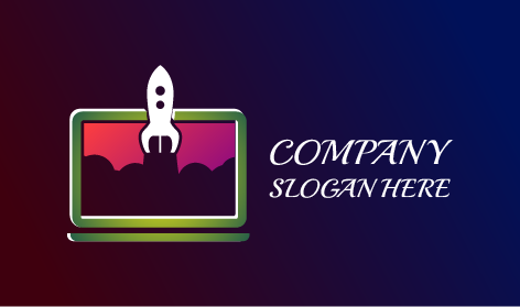 Logotipo Do Portátil De Iançamento De Foguete