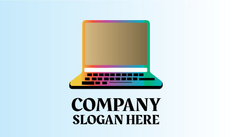 Logotipo Brilhante Da Borda Do Portátil