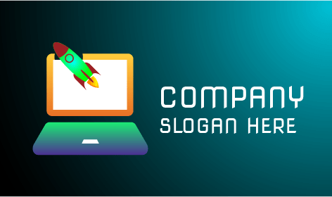 Logotipo Do Laptop Da Cápsula Espacial