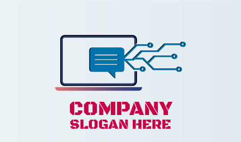 Logotipo Do Portátil De Serviço De Tecnologia