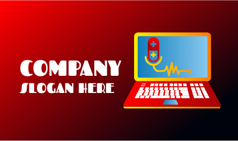 Logo Del Computer Portatile Con Impulso Giallo