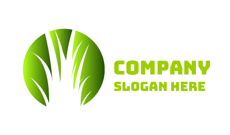 Logo Rumput Rumput Abstrak