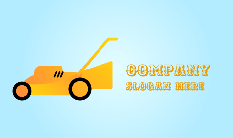 Farming Mower Lawn Logo