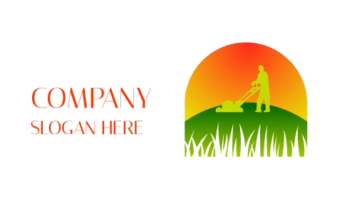 Logotipo Do Gramado Do Aparador De Grama