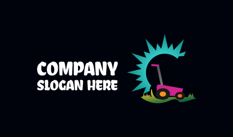 Logotipo Do Relvado Do Sol Espetado