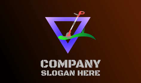 Logotipo Triangular Exuberante Para Relvado