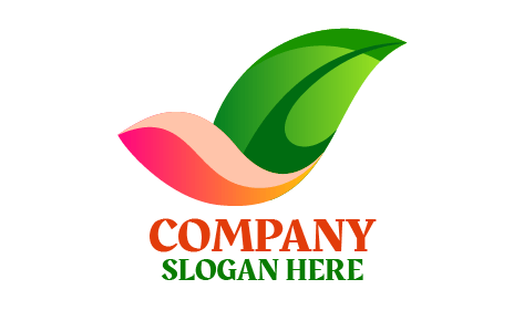 Logo Feuille En Forme De Bateau