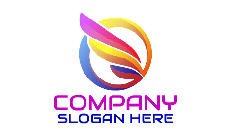 Logotipo De Hoja Colorida