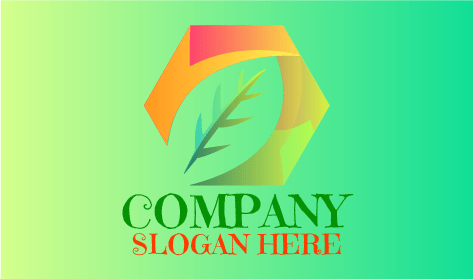 Kristall Silhouette Blatt Logo