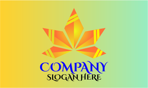 Logo Feuille D'érable En Diamant