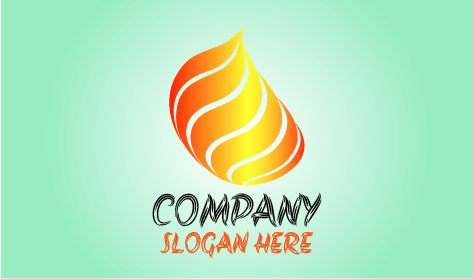 Fiery Red Leaf Logo