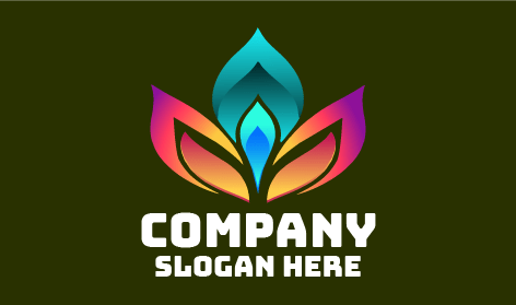 Gradient Matte Leaf Logo