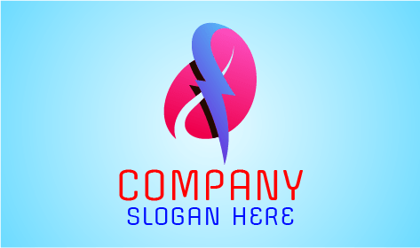 Logo Daun Bibit Merah Muda